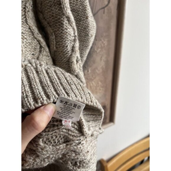 ACORN 90s Vintage Made in U.K New Wool Chucky Knit sweater Sz L - Picture 9 of 11